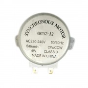 Двигатель вращения поддона СВЧ, 49TYZ-A2, 4W, 5/6 об/мин, шток 14 мм, 220V, Д049