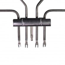 ТЭН духовки 2800(1300+1500)W, нерж, L368х366мм, П-образный, Верхний, Bosch, Siemens, 230V (COK110BO, 2041384000, 9000521901), 470845