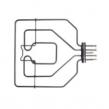 ТЭН духовки 2800(1300+1500)W, нерж, L368х366мм, П-образный, Верхний, Bosch, Siemens, 230V (COK110BO, 2041384000, 9000521901), 470845
