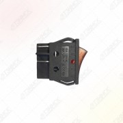 НАБОР 5 шт Выключатель одноклавишный 26*31мм, 16А, 250V, для Thermex, 2 положения, с сигнальной лампой, KM66449