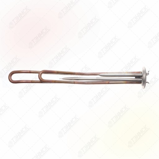 ТЭН RF 2000W(500+1500), TW, медь, D64, М6, клеммы под винт, L360мм, горизонтальный, 220V, 10124