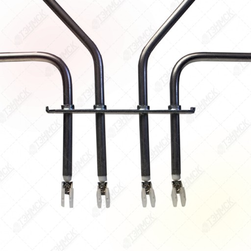 ТЭН духовки 2700(1300+1500)W, Sahterm, нерж, L370х366мм, П-образный, нижний, Bosch, EGO, 230V (471369, 20.35095.000), 773539