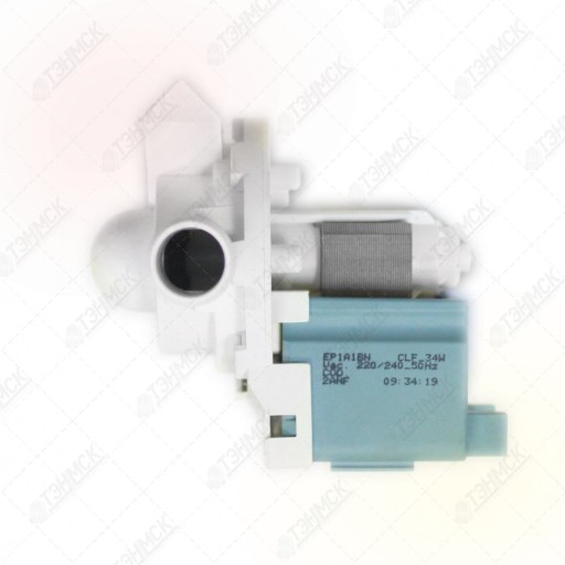 Сливной насос (помпа) 34W, Ronco для Bosch, Siemens, Ardo, Beko, LG, с улиткой, клеммы сзади раздельно, на 8 защелках, 220V (PMP007AD), Р007